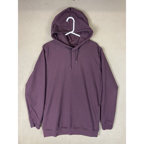 Cuts Hoodie Mens XXL Burgundy Pullover Sweater Sweatshirt Gym Workout Adult‎ - Picture 1 of 12